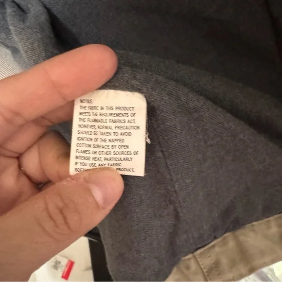 L.L. Bean beige barn jacket brown corduroy collar button fore chore coat women S - Picture 9 of 11